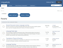 Tablet Screenshot of linguaholic.com